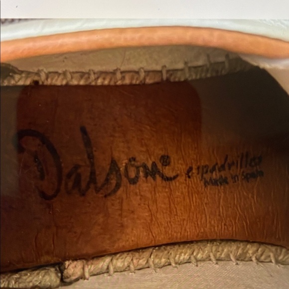 Dalsom leather espadrilles sneaker shoes size 9 - Picture 5 of 8